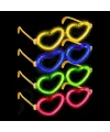 Glow Kalpli Fosforlu Gözlük 6’lı Renkli Set – Neon Parti