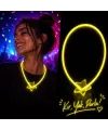 Glow Kolye Neon Fosforlu Işıklı Kolye Sarı Renk