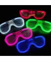 Glow Model Led Işıklı Parti Gözlüğü 3 Modlu 5 Renk 5 Adet