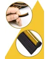Gold Araba Oto Trim Dekorasyon Şeridi Kauçuk Elastik Kolay Kurulum 5 metre Şerit Bant