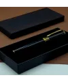 Gold İşlemeli Siyah Metal Roller Kalem