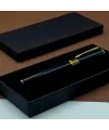 Gold İşlemeli Siyah Metal Roller Kalem