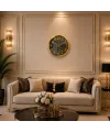 Gold Luxury Aynalı 40 x 40 Cm Duvar Saati