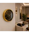 Gold Luxury Aynalı 40 x 40 Cm Duvar Saati