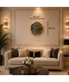 Gold Luxury Aynalı 40 x 40 Cm Duvar Saati