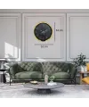 Gold Mermer Desenli 52 x 52 Cm Duvar Saati