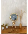 Gold Metal Mini Tripod Sade Masa Saati 45×26 cm