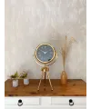 Gold Metal Mini Tripod Sade Masa Saati 45×26 cm