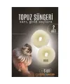 GOLD Mini Saç Topuz Süngeri  2 ADET 6 CM Çap 2.5 cm Kalınlık 721878