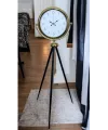 Gold Premium Dekoratif Tripod Ayaklı Saat