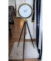 Gold Premium Dekoratif Tripod Ayaklı Saat