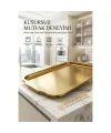 Gold Profesyonel Sunum Tepsisi - Heidi Bauer Serisi 31x21 cm 722991