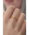 ietaks™ Gold Renk Halat Düğüm Model Kadın Yüzük