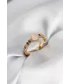 Gold Renk Mineli Su Kabağı Model Kadın Yüzük