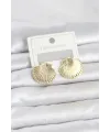 Gold Renk Pirinç Deniz Kabuğu Model Kadın Küpe