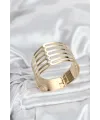 Gold Renk Pirinç Kaburga Model Kadın Bileklik