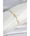 Gold Renk Pirinç Yıldız Model Asansörlü Kadın Bileklik