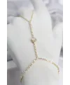Gold Renk Pirinç Zirkon Taşlı Kalp Model Şahmeran