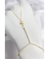 Gold Renk Pirinç Zirkon Taşlı Kutup Yıldızı Model Şahmeran