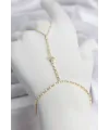 Gold Renk Pirinç Zirkon Taşlı Yıldız Model Şahmeran
