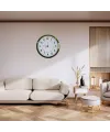 Gold Takvimli 52 x 52 Cm Metal Duvar Saati