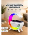 Google Dijital Kablosuz Şarj Özellikli Bluetooth Hoparlör Gece Lambası