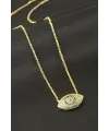 Göz Zirkon Taşlı Kolye