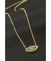 Göz Zirkon Taşlı Kolye