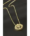 Göz Zirkon Taşlı Kolye