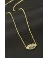 Göz Zirkon Taşlı Kolye