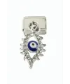 Göz Zirkon Taşlı Sallatılı Çelik Charm