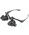 Gözlük Modeli 10X 15X 20X 25X Lens 2 Led Işıklı Büyüteç 9892G