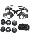 Gözlük Modeli 10x 15x 20x 25x Lens,2led Işıklı,büyüteç