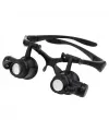 Gözlük Modeli 10x 15x 20x 25x Lens,2led Işıklı,büyüteç