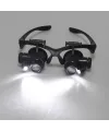 Gözlük Modeli 10x 15x 20x 25x Lens,2led Işıklı,büyüteç