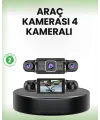 Gps’li 4 Kameralı Araç İç Dış Kayıt Sistemi 1080p Wifi Destekli