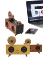 Gramafon Nostaljik Radyo Yüksek Ses Kalitesi Usb Tf Kart Aux