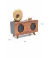 Gramafon Nostaljik Radyo Yüksek Ses Kalitesi Usb Tf Kart Aux