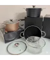 Granit Yanmaz Ve Yapışmaz Fritöz Kızartma Tenceresi 22cm