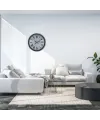 Gri 36 Cm Atlas Modern Tasarım Duvar Saati