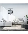 Gri 36 Cm Atlas Modern Tasarım Duvar Saati