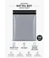 Gri Cepsiz Battal Boy Kargo Poşeti 45x55+5 Cm 100 Adet