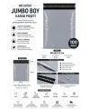 Gri Cepsiz Jumbo Boy Kargo Poşeti 60x62+5 Cm 100 Adet