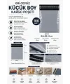 Gri Cepsiz Küçük Boy Kargo Poşeti 24x30+5 Cm 100 Adet