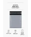 Gri Cepsiz Mini Boy Kargo Poşeti 17x25+4 Cm 250 Adet