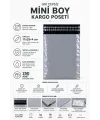 Gri Cepsiz Mini Boy Kargo Poşeti 17x25+4 Cm 250 Adet