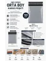 Gri Cepsiz Orta Boy Kargo Poşeti 30x37+5 Cm 100 Adet