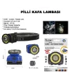 Güçlü Pilli Kafa Lambası Wt-607