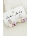 Gül Fiyong Damla Taşlı Küpe