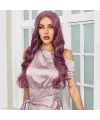 Gül Kurusu Rengi Su Dalgalı Tül Peruk